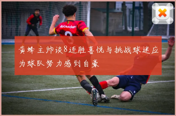 黄蜂主帅谈8连胜喜悦与挑战球迷应为球队努力感到自豪